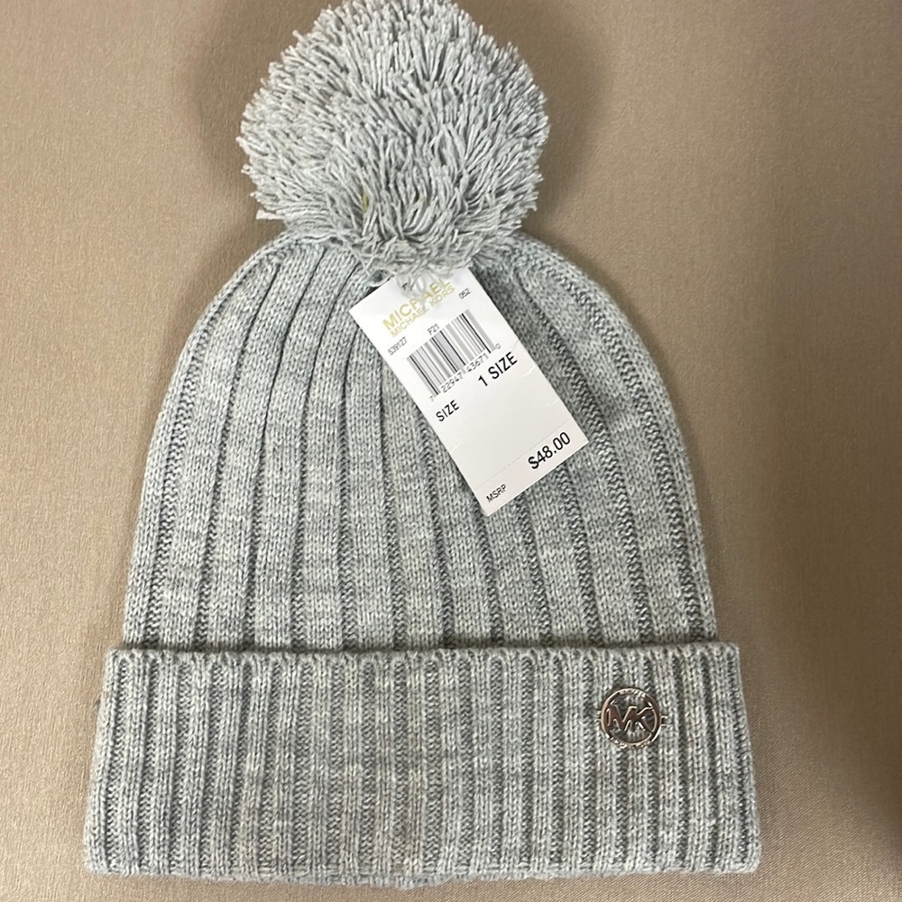 NWT Michael Kors grey stocking hat
